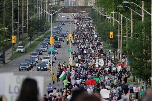 تظاهرات مردم کانادا در حمایت از مسلمانان
