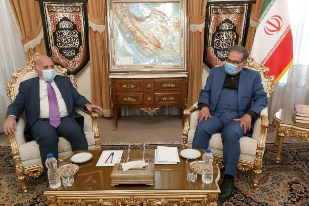 دیدار  وزیرخارجه عراق با دریادار شمخانی، دبیر شورای عالی امنیت ملی