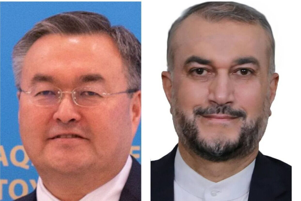 Iranian, Kazakh FMs discuss bilateral ties