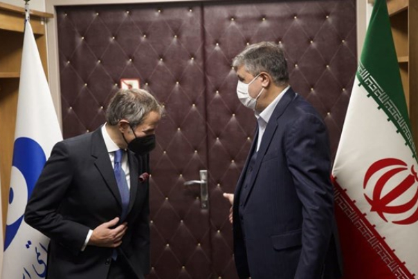 Grossi meets the head of the Atomic Energy Organization of Iran