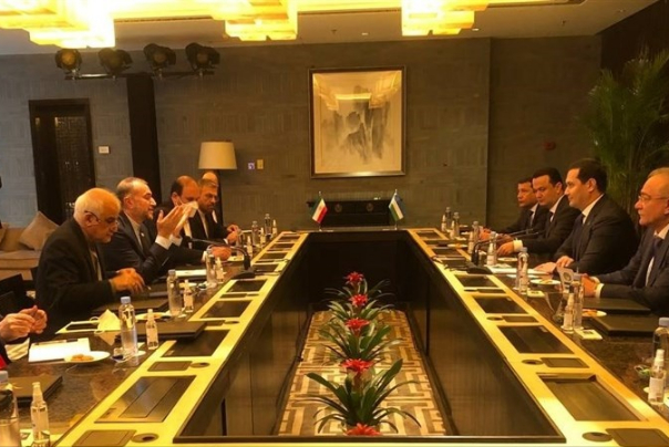Встреча Амир-Абдуллахиана с заместителем премьер-министра Узбекистана
