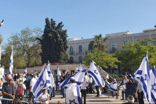 פריסה אינטנסיבית של כוחות הכיבוש בשיתוף עם "צעדת הדגלים" הציונית בירושלים