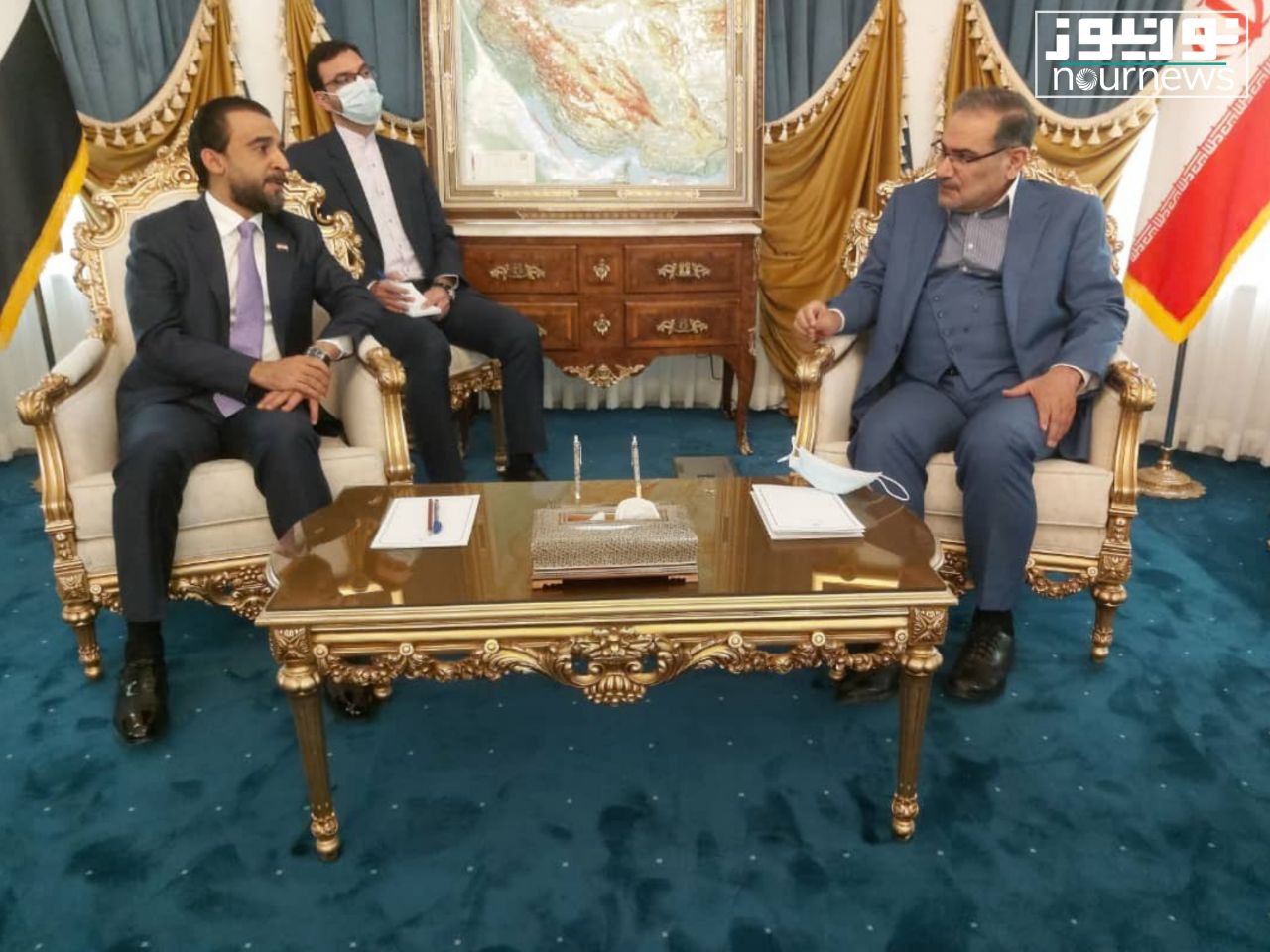 رئیس پارلمان عراق با دریابان علی شمخانی دیدار کرد