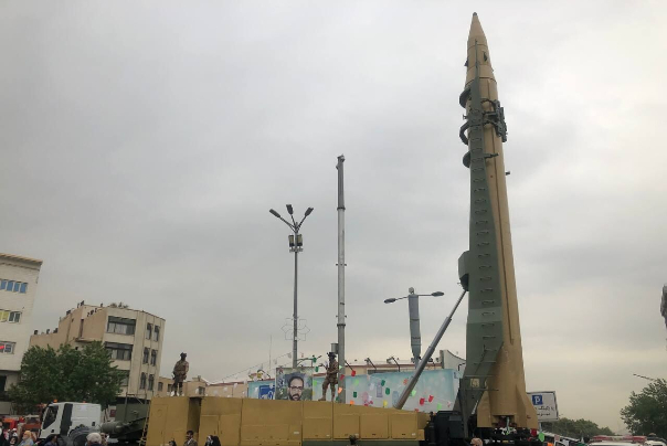 IRGC’s Emad missile displayed in Tehran Quds Day rally