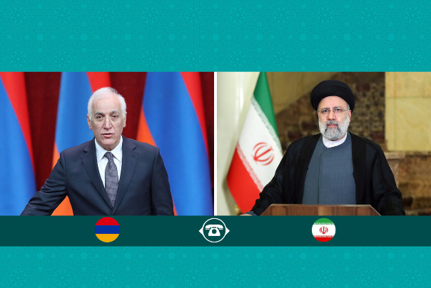 الرئيس الايراني لنظيره الأرميني: الكيان الصهيوني ليس صديقا لشعوب المنطقة