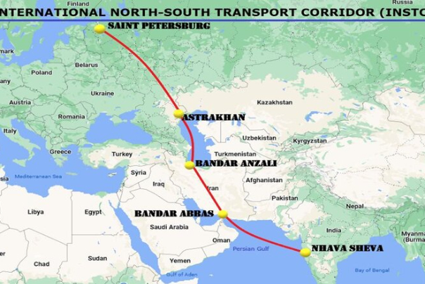 إيران تبدا تجريبيا بنقل السلع عبر ممر "شمال - جنوب"
