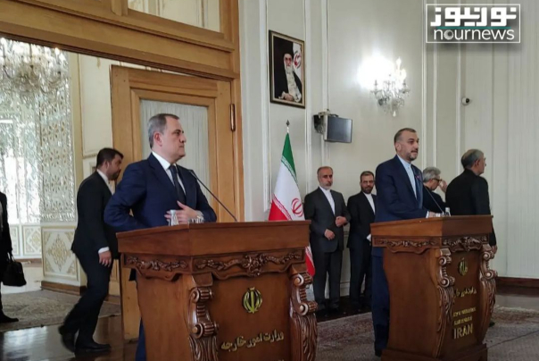 Hossein Amirabdollahian's press conference with Azerbaijan's Minister of Foreign Affairs Jeyhun Bayramov
