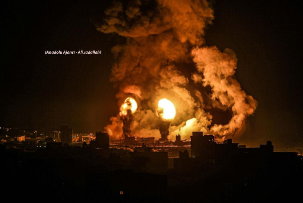 غارات جوية على مواقع للمقاومة وسط القطاع وغرب غزة