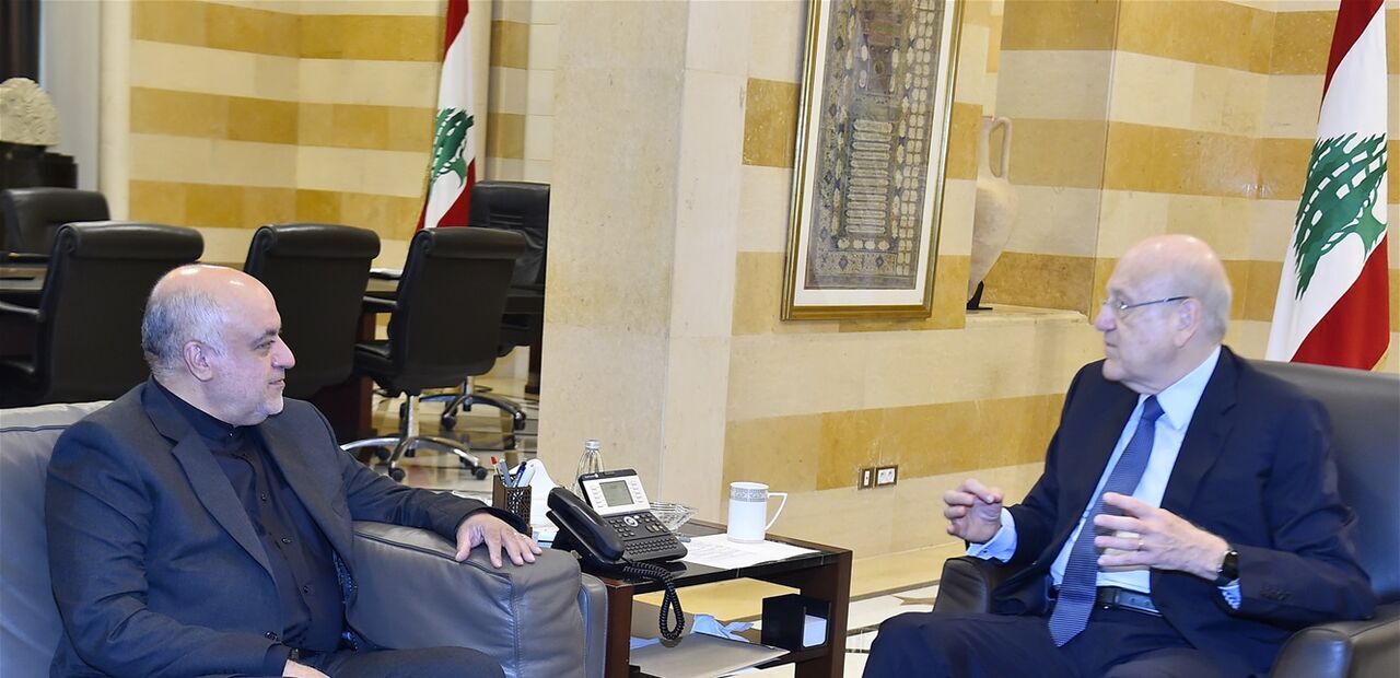 اماني  يلتقي رئيس وزراء لبنان
