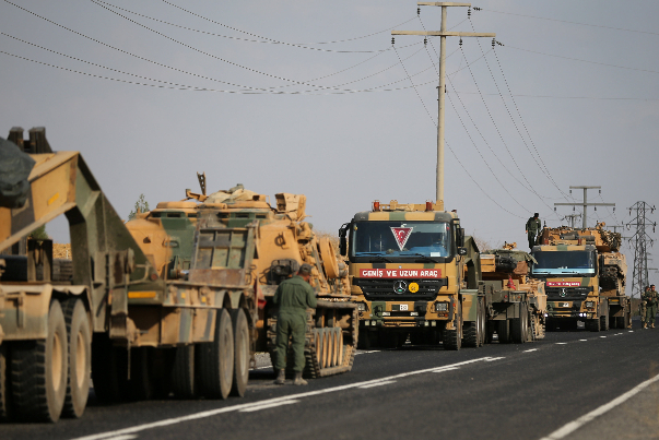 دخول آليات عسكرية تركية الى شمال سوريا وأنباء عن بدء عملية عسكرية