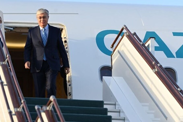 رئیس‌جمهور قزاقستان وارد شهر «سمرقند» شد