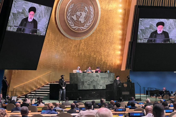 كلمة آية الله رئيسي في الإجتماع الـ77 للأمم المتحدة