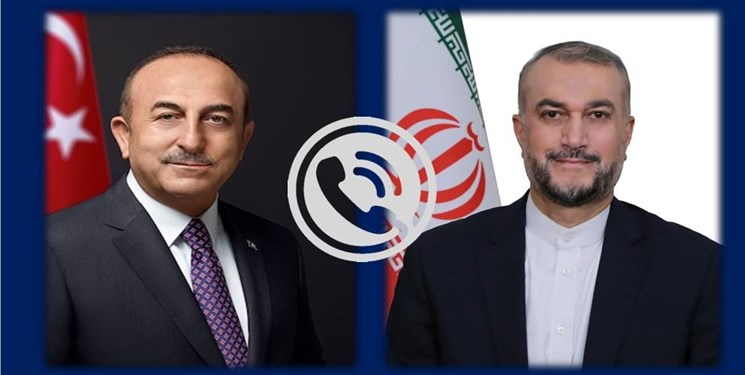 عبداللهيان يبحث مع تشاويش اوغلو القضايا ذات الإهتمام المشترك