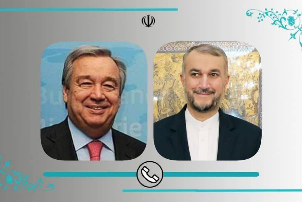 عبداللهيان لـ غوتيريش: يجب عقد اجتماع مجلس حقوق الإنسان للحكومات التي تروج للعنف والإرهاب