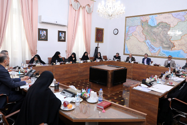 نشست وزیر امور خارجه با دبیر ستاد حقوق بشر و جمعی از مقام‌های حقوق بشری