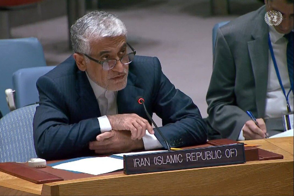איראן דוחקת במועצת הביטחון של האו"ם לגנות את מעשי הזוועה של המשטר הישראלי בישראל