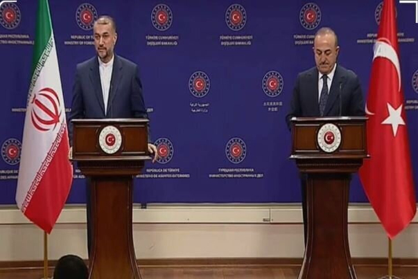 وزير الخارجية الايراني يلتقي نظيره التركي بأنقرة