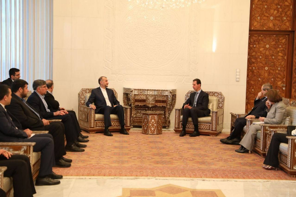 دیدار وزیر امور خارجه کشورمان با رئیس جمهور سوریه