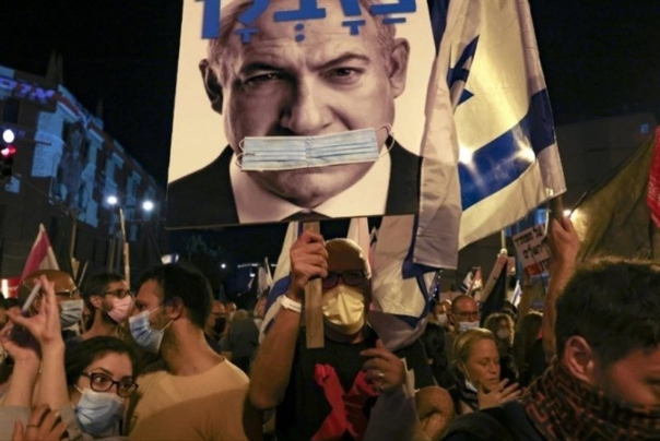 تظاهرات و اعتراضات علیه نتانیاهو در تل‌آویو از سرگرفته شد + فیلم