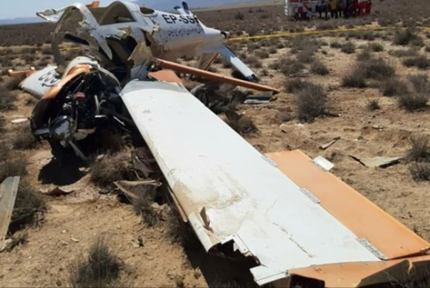 تحطم طائرة تدريب بمحافظة كرج ومقتل قائدها والمتدرب