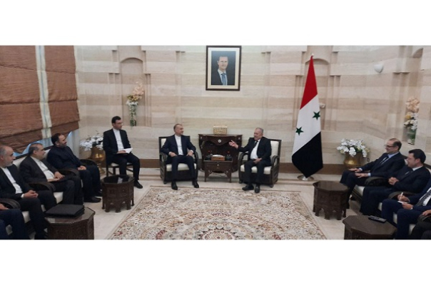 حسین امیرعبداللهیان با نخست‌وزیر سوریه دیدار کرد