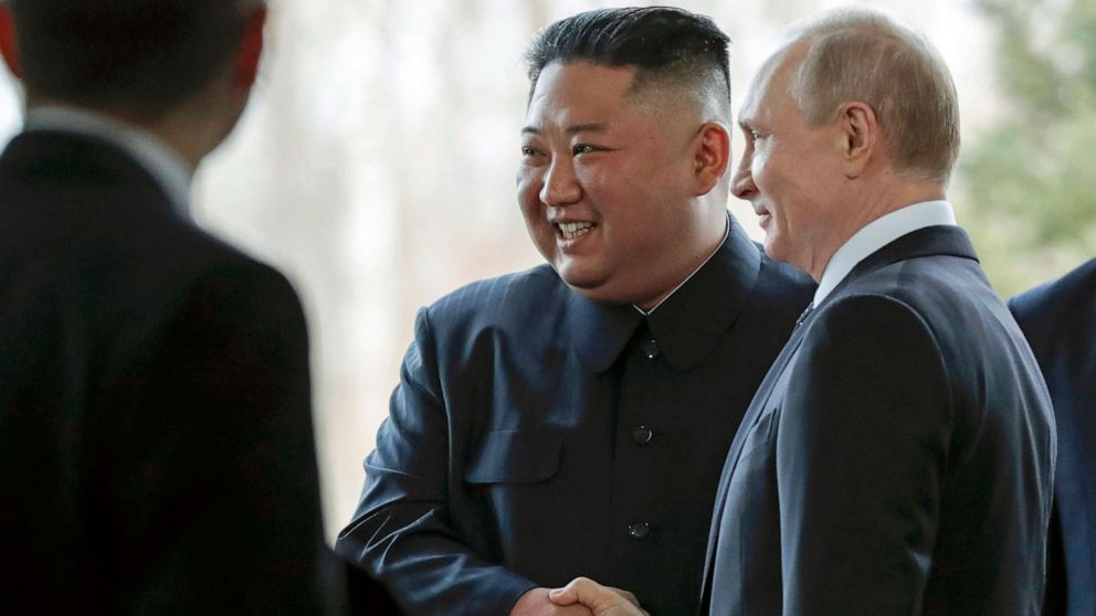 Putin, Kim Jong Un meet at Russia's Vostochny space launch facility