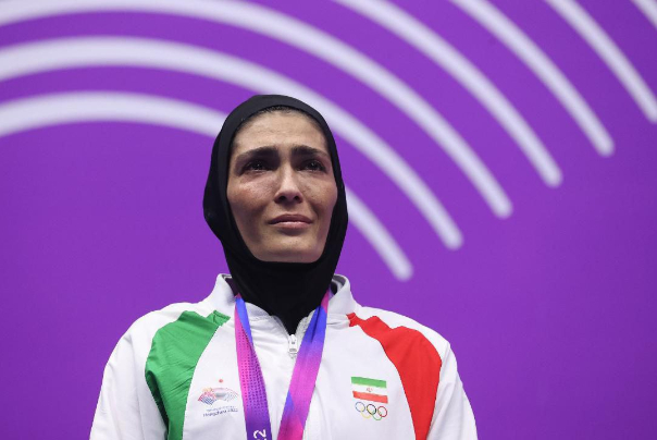 اشک‌های الهه منصوریان پس از ناکامی در کسب طلای ووشوی بازی‌های آسیایی