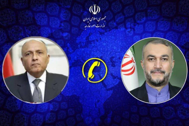 تماس تلفنی وزرای امور خارجه ایران و مصر