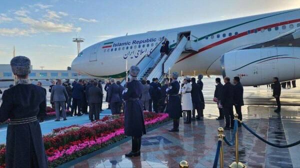 Iranian president arrives in Tashkent to attend ECO summit