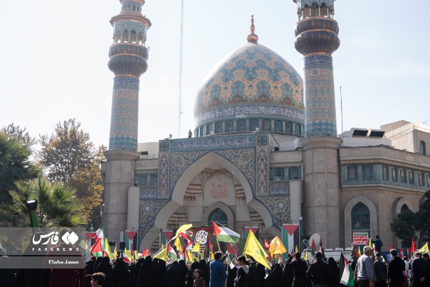 گزارش تصویری | تجمع ضد صهیونیستی هیات‌های رزمندگان تهران
