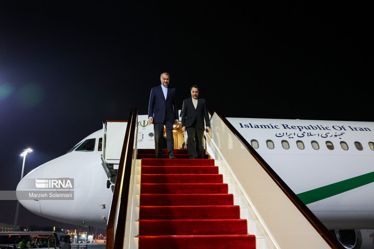 Iranian FM has returned to Tehran from Qatar after Gaza talks