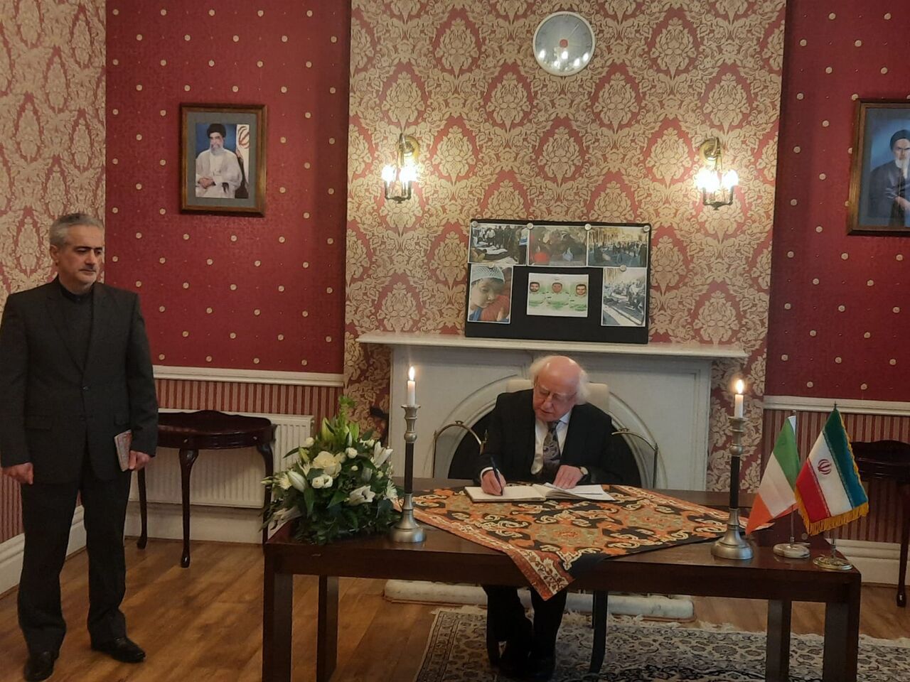 Irish president signs book of condolences for martyrs of Iran's Kerman attack