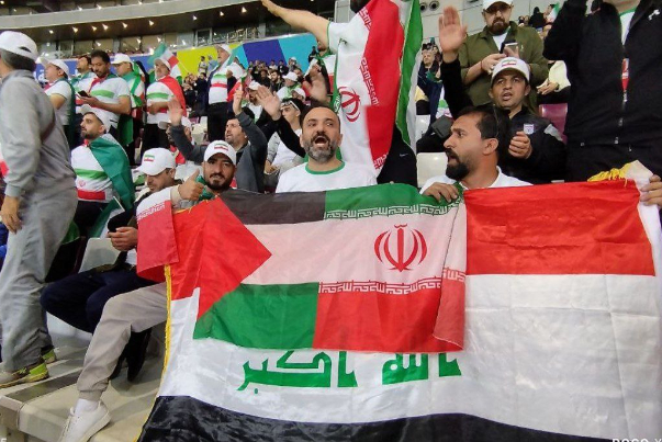 حمایت تماشاگران عراقی از تیم ملی کشورمان در بازی با هنگ کنگ