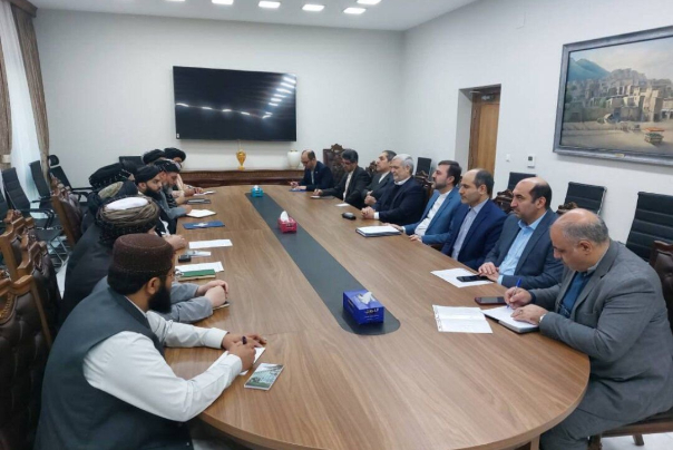 غريب آبادي يلتقي وزير الخارجية الافغاني بالوكالة