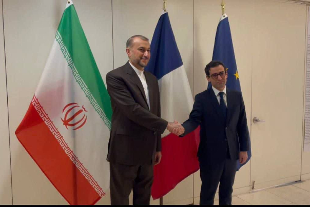 دیدار و گفت‌وگوی امیرعبداللهیان با وزیر امور خارجه فرانسه