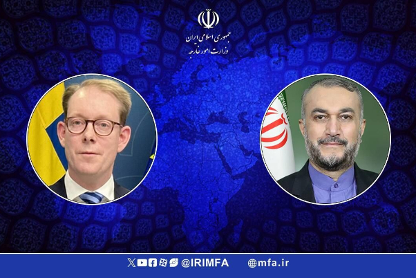 Iranian, Swedish FMs urge increased diplomatic cooperation