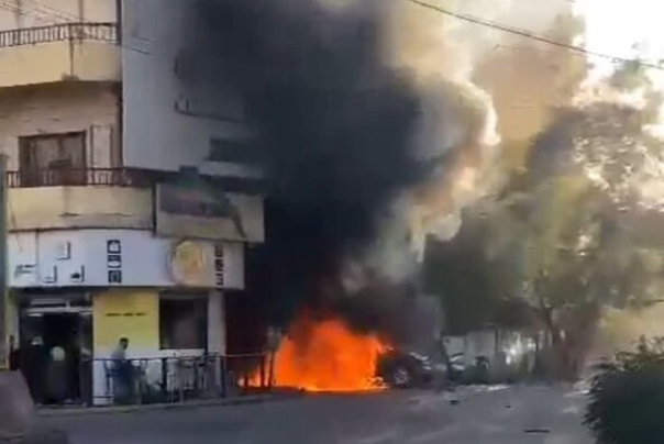 حمله پهپادی رژیم صهیونیستی به خودرویی در شهر النبطیه لبنان