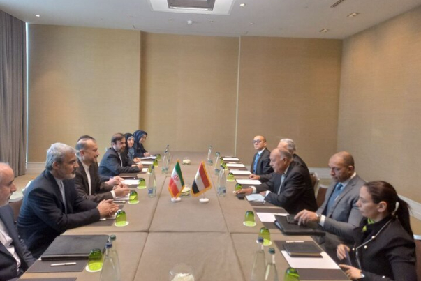 وزير الخارجية الإيراني والمصري يلتقيان في جنيف ويناقشان أحداث غزة