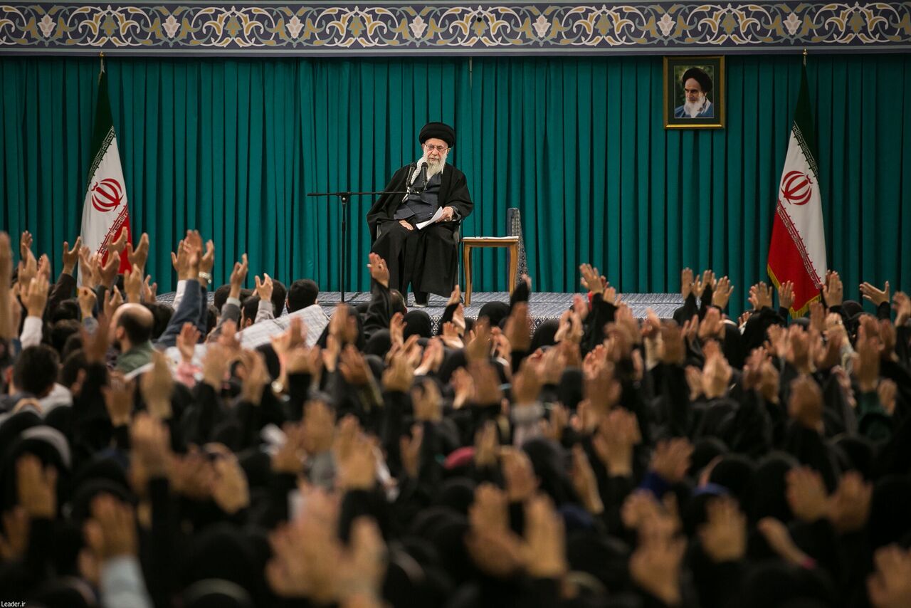 Iran’s Supreme Leader asks students to strive for innovative solutions