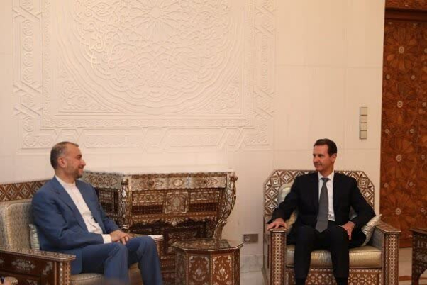 שר החוץ האיראני נפגש עם בשאר אל-אסד בדמשק