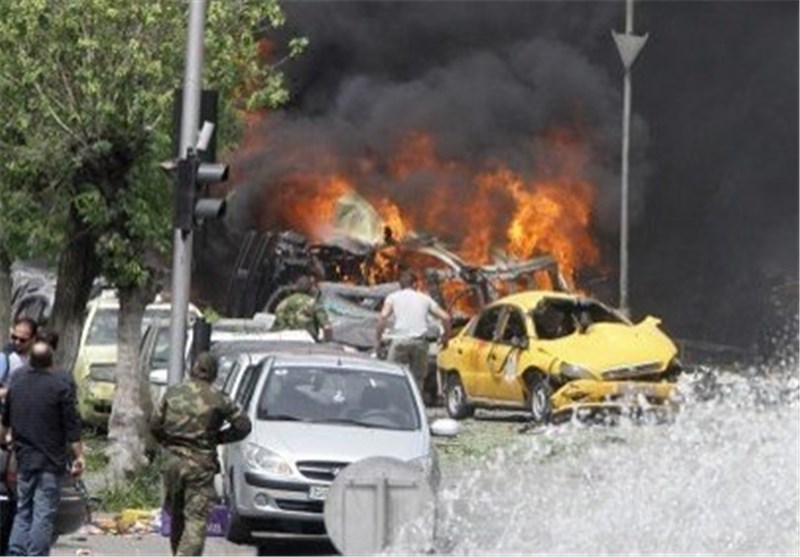 انفجار خودرو در المزه دمشق
