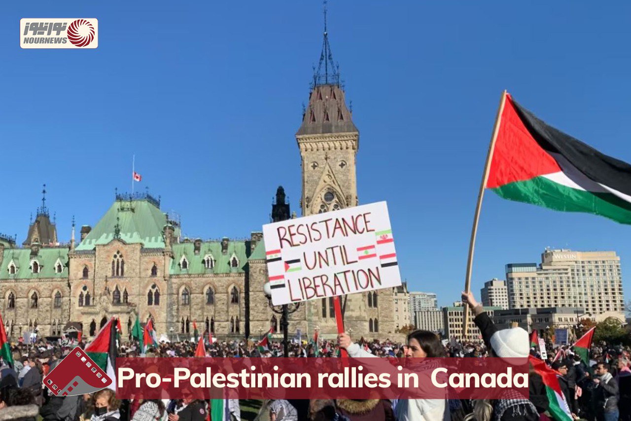 巴勒斯坦支持者在加拿大首都举行示威