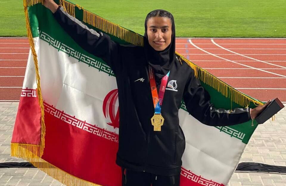 Iranian woman wins first ever gold medal at Asian Athletics games