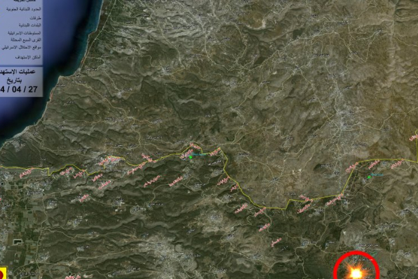 المقاومة اللبنانية توجه ضربة بعشرات صواريخ الكاتيوشا لمستوطنة ميرون