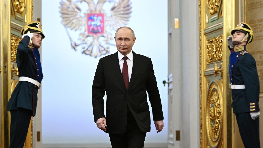 Putin sworn in as Russian president for 5th term