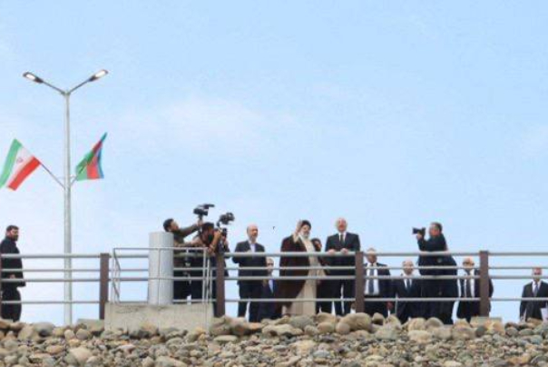 رئيسا ايران وجمهورية اذربيجان يتفقدان سد "قيزي قلعة سي"