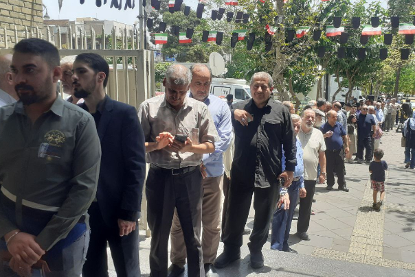 عملية الاقتراع في الجولة الثانية للانتخابات الرئاسة الايرانية بأوروبا