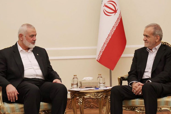 هذا ما أكّده بزشكيان لهنية خلال إستقباله في طهران موقفنا