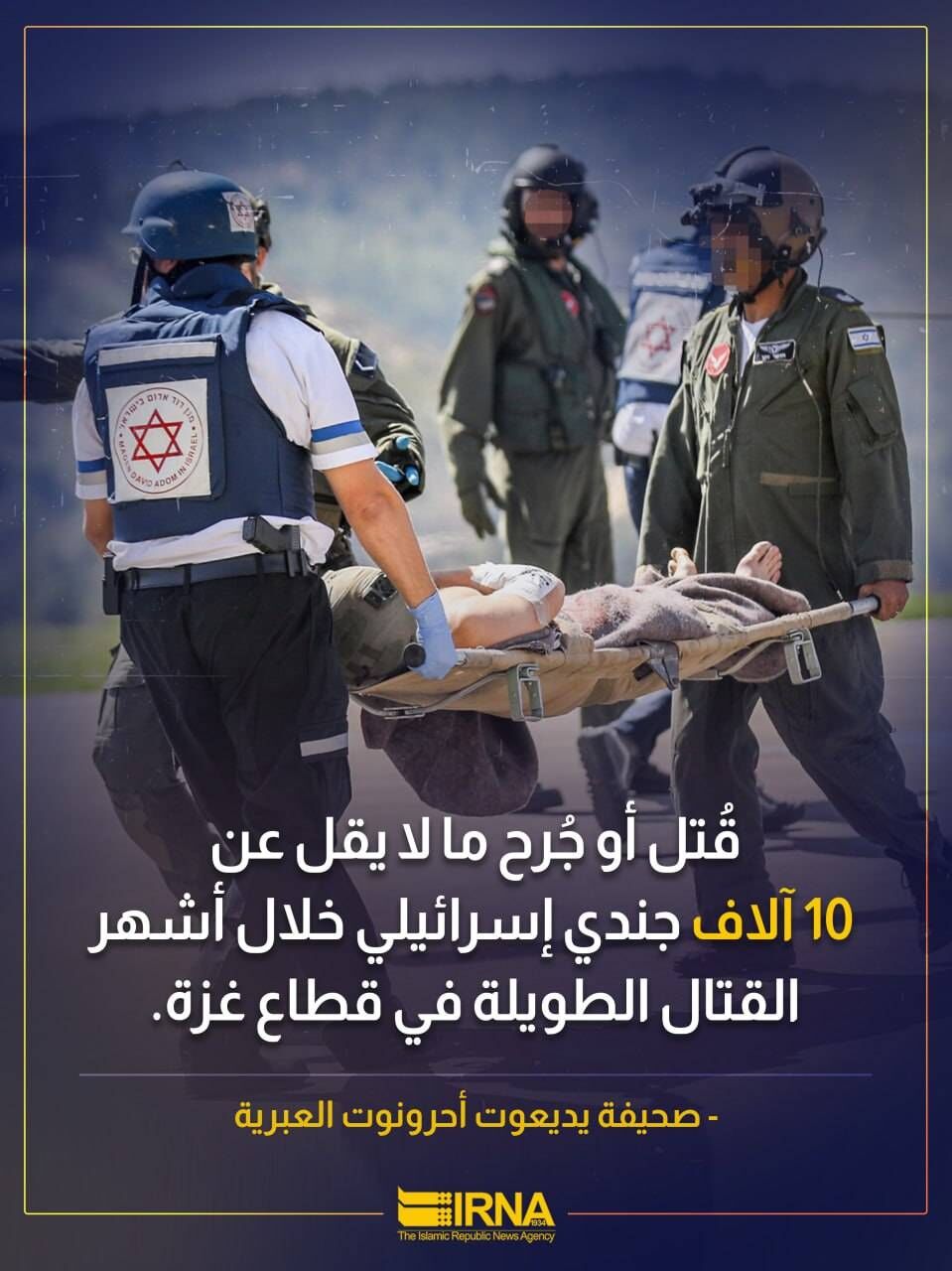 مقتل وجرح 10 آلاف جندي صهيوني في الأشهر الأخيرة