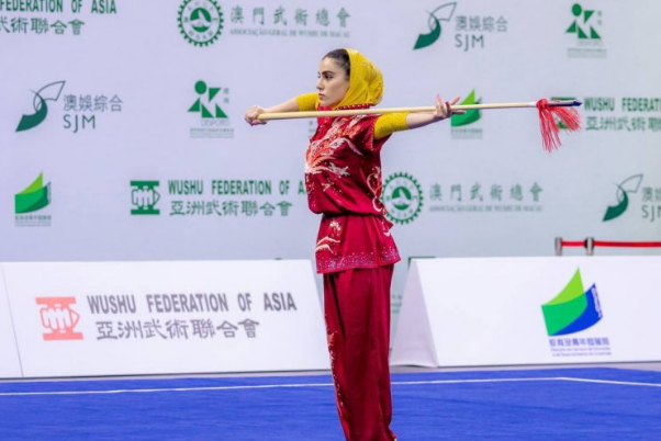 الإيرانية 'زهراء كياني' تتقلد ذهبيتها الثانية في بطولة الووشو الآسيوية